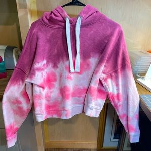 Calvin Klein tie-dye cropped hoodie